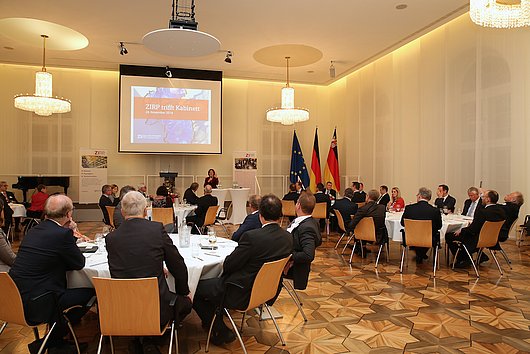 Impressionen von der Veranstaltung ZIRP-Mitglieder treffen Kabinett