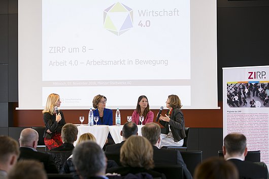 Impressionen der Veranstaltung ZIRP um 8: Arbeitsmarkt in Bewegung